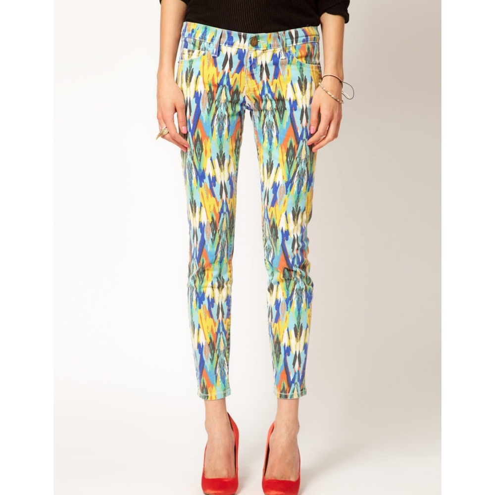 Current / Elliott Arrow Printed Skinny Jeans